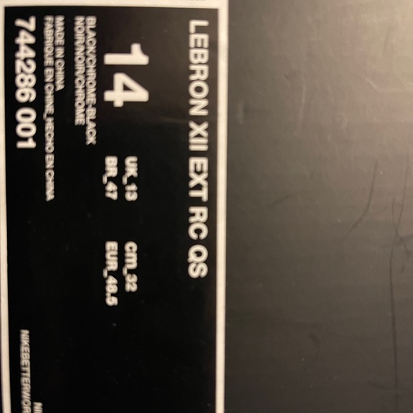Lebron 12 ext tire rubber size 14 main image 5